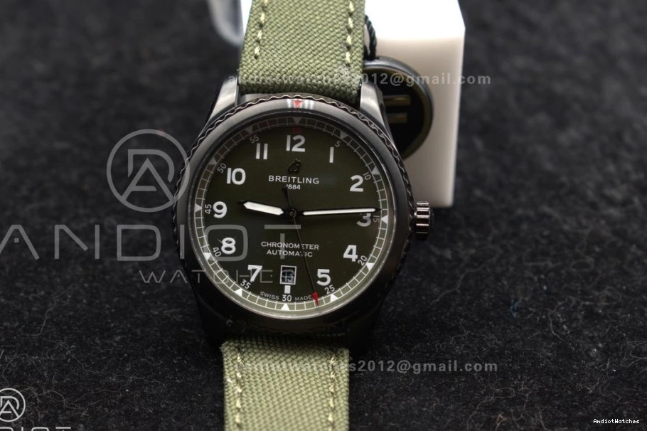 Edition Green A Nylon Best 41mm PVD Green 8 Automatic Durable TF Strap 1:1 918 on Dial Navitimer 0428